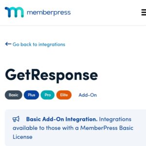 MemberPress GetResponse