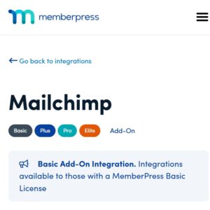 MemberPress MailChimp