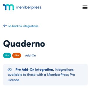 MemberPress Quaderno