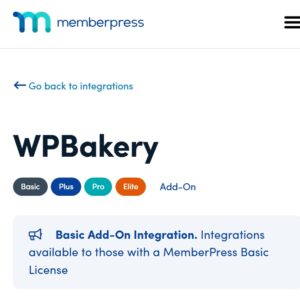 MemberPress WPBakery Content Protection