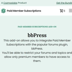 Paid Member Subscriptions bbPress Addon