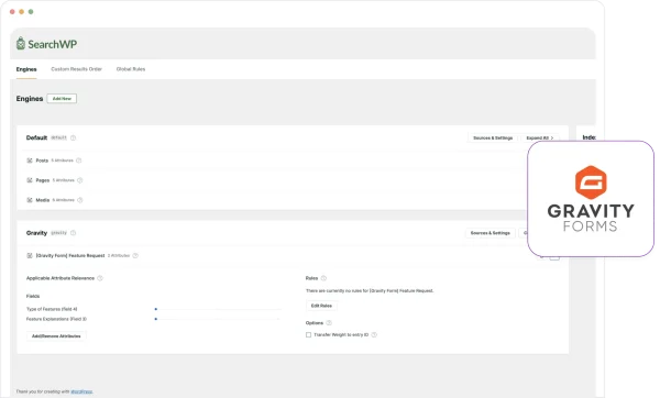SearchWP Source Gravity Forms