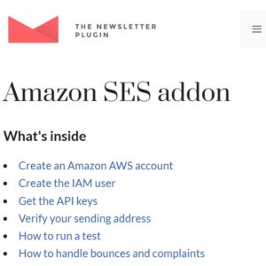Newsletter Amazon SES