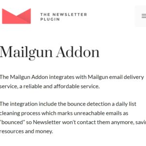 Newsletter Mailgun