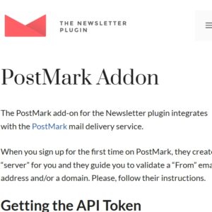 Newsletter PostMark Delivery