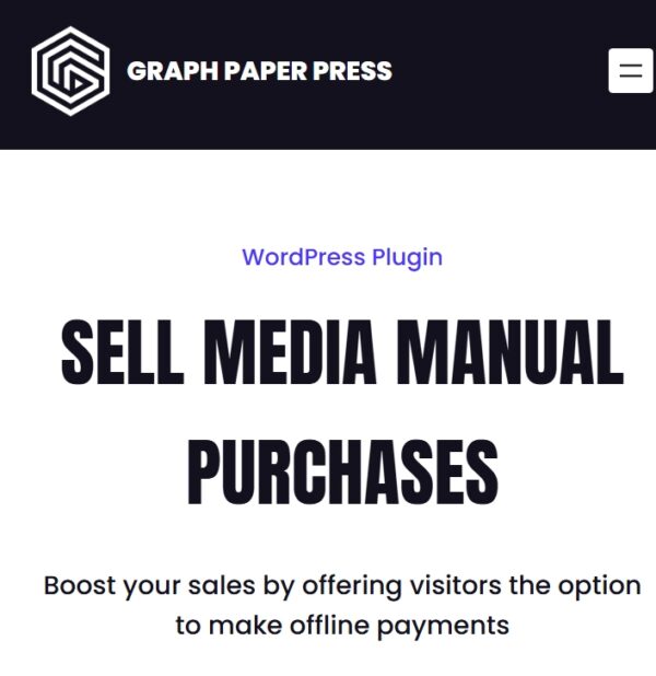 Sell Media Manual Purchases Addon