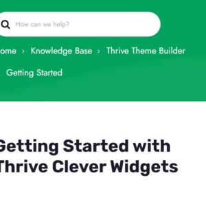 Thrive Clever Widgets