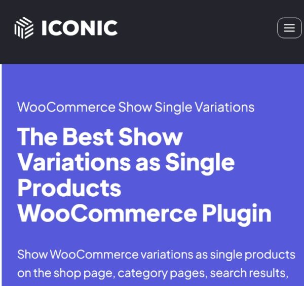 WooCommerce Show Single Variations