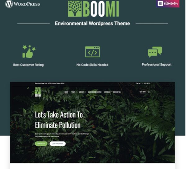 Boomi-Environment & Ecology WordPress Theme