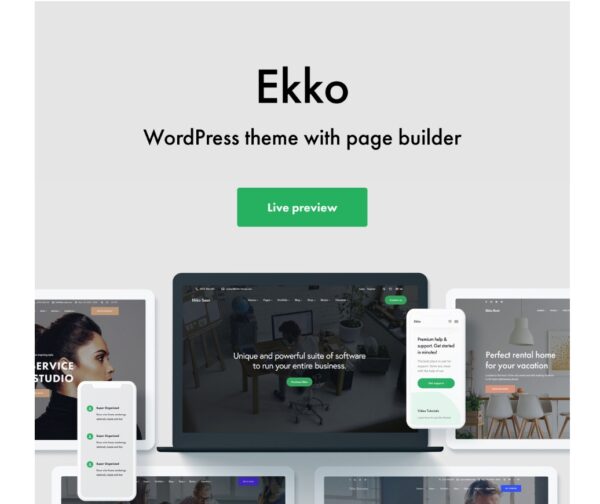 Ekko-Multi-Purpose WordPress Theme with Page Builder
