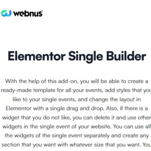 Elementor Single Builder for MEC