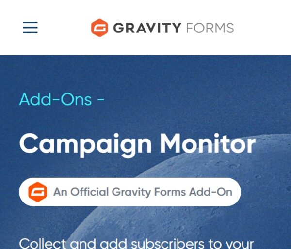 Gravity Forms Campaign Monitor 4.1.0 - Image 1