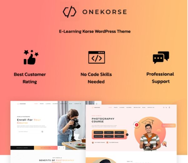 Onekorse-LMS Education Theme