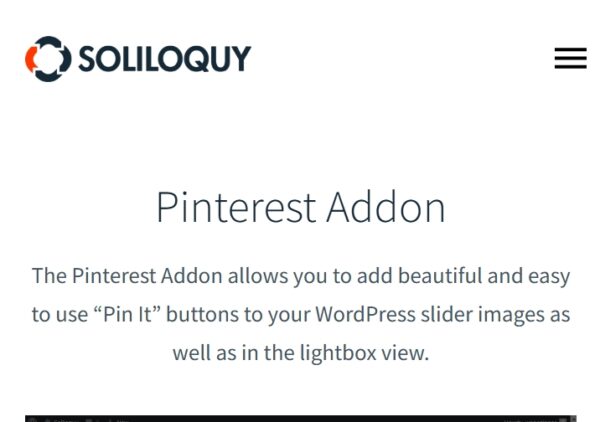 Soliloquy Pinterest Addon