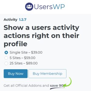 UsersWP Activity
