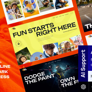 Venture-Karting, Trampoline & Carousel WordPress Theme