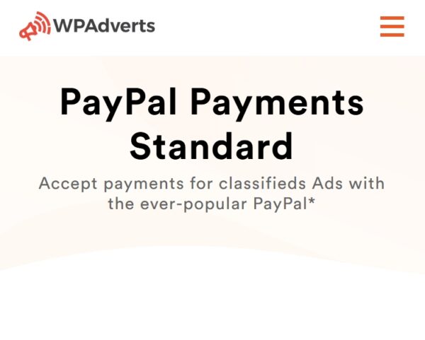 WP Adverts PayPal Standard