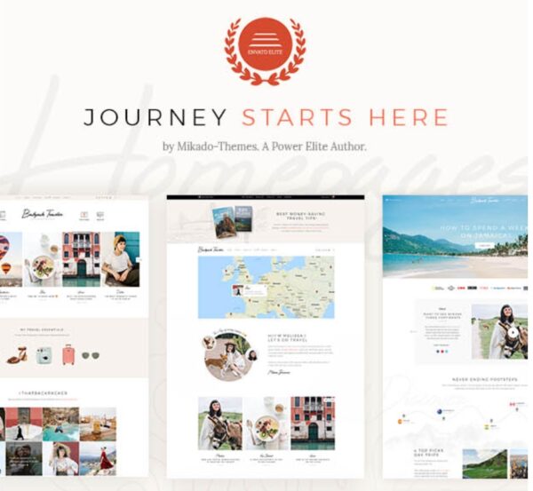 Backpack Traveler-Modern Travel Blog WordPress Theme