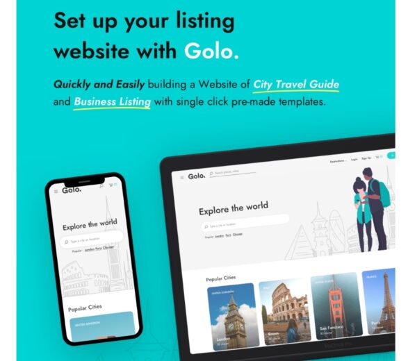 Golo-Directory & Listing, Travel WordPress Theme