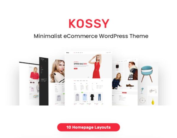 Kossy-Minimalist eCommerce WordPress Theme