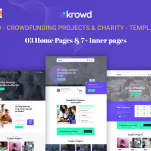Krowd-Crowdfunding & Charity WordPress Theme