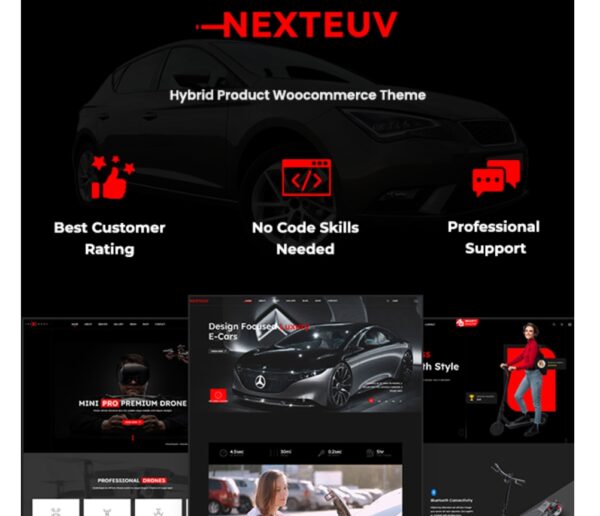 NextEuv-Single Product Shop, EV WordPress Theme