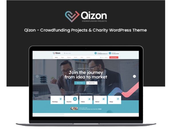 Qizon-Crowdfunding & Charity WordPress Theme