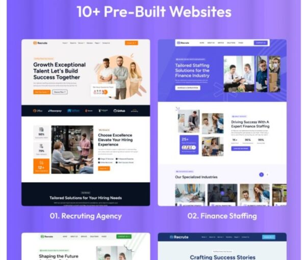 Recrute-Staffing & Recruiting Agency WordPress Theme