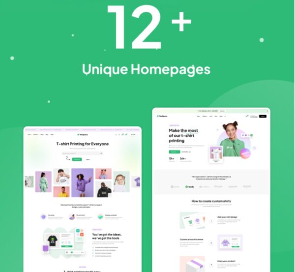 TeeSpace-Print Shop & Custom T-shirt Designer WordPress theme