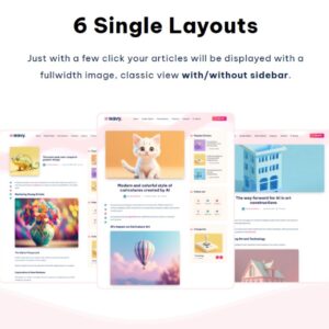 Wavy-Modern & Lightweight Blog for WordPress